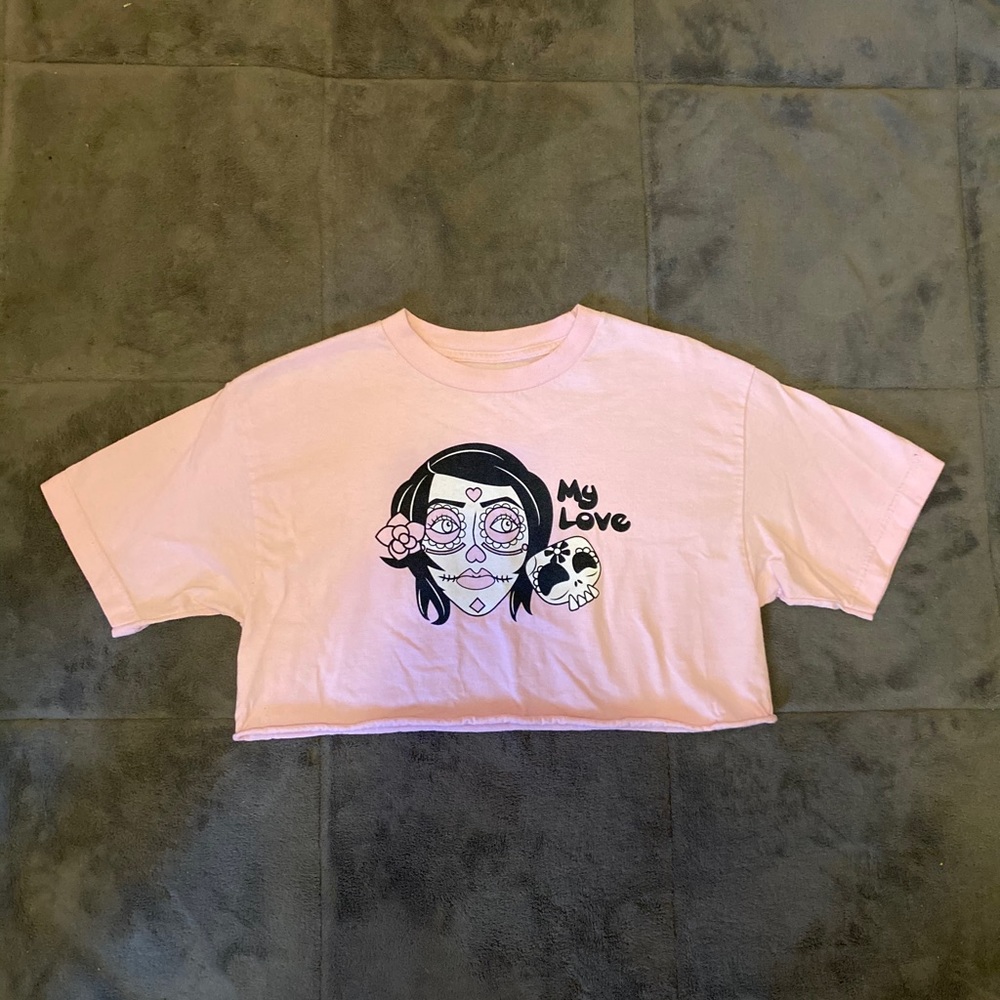 Super Cute Graphic Crop Top